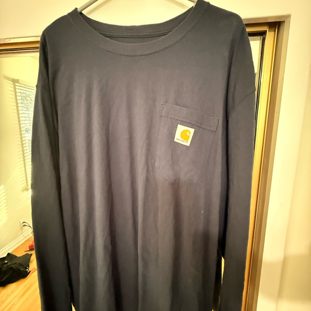 Carhartt Navy Long Sleeve Shirt